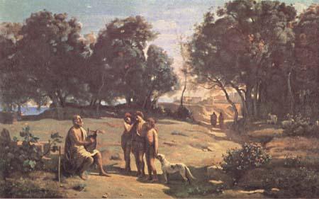Jean Baptiste Camille  Corot Homere et les bergers (mk11) china oil painting image